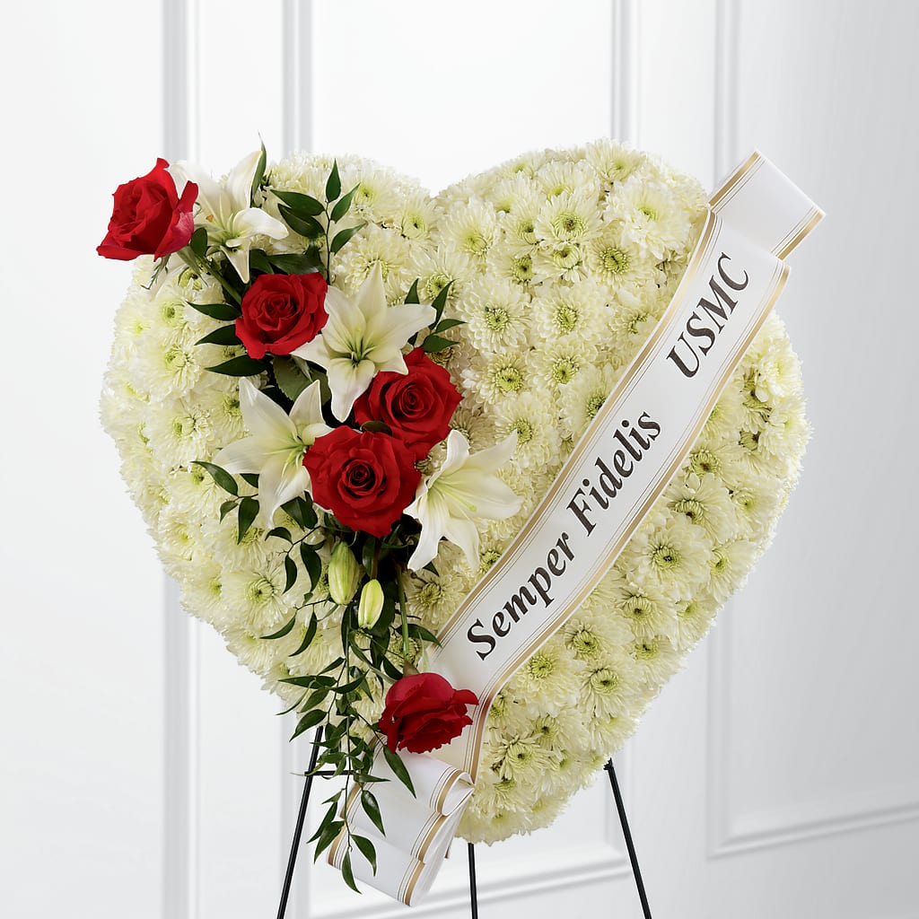 Heartfelt Hero Standing Heart – Natural Flowers Llc, Centreville VA