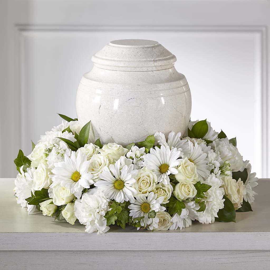 Ivory Gardens Cremation Adornment – Natural Flowers Llc, Centreville VA