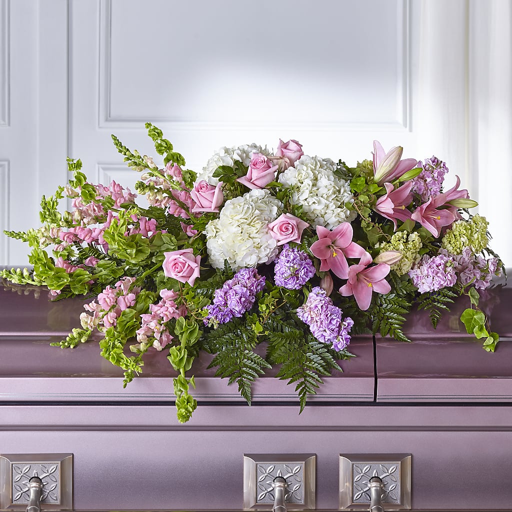 Life's Gratitude Casket Spray – Natural Flowers Llc, Centreville VA