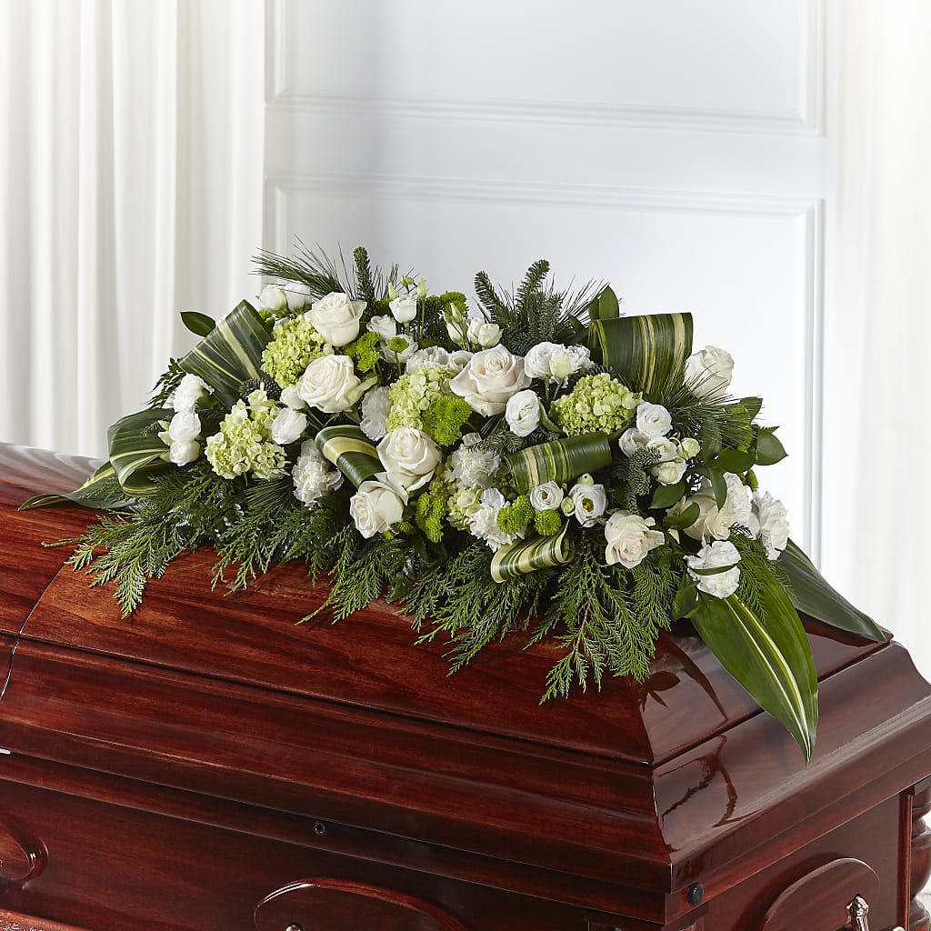 Hopeful Gesture Casket Spray – Natural Flowers Llc, Centreville VA