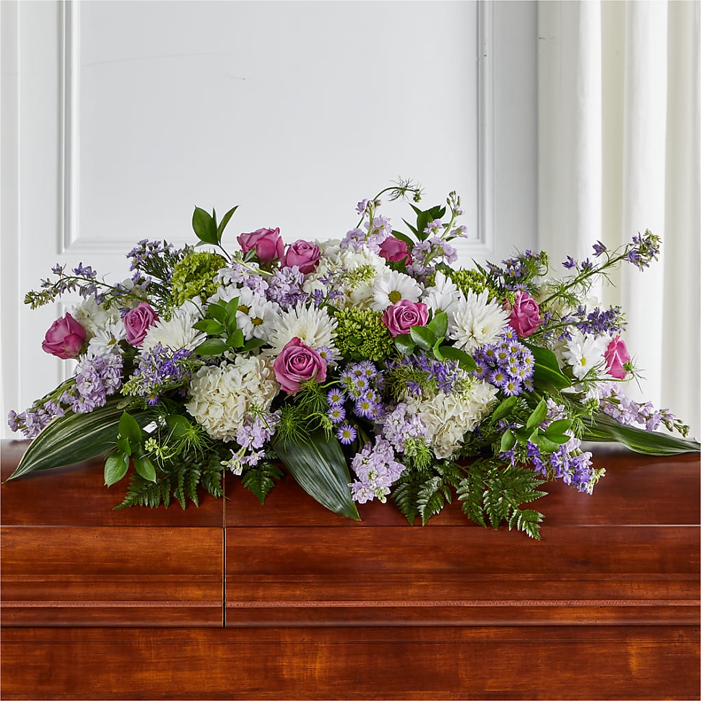Meadows of Serenity Casket Spray – Natural Flowers Llc, Centreville VA