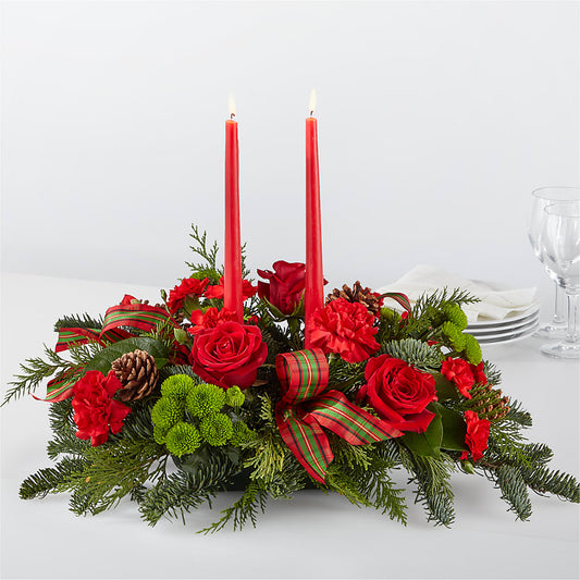 By the Candlelight Centerpiece –  Natural Flowers Llc, Centreville VA