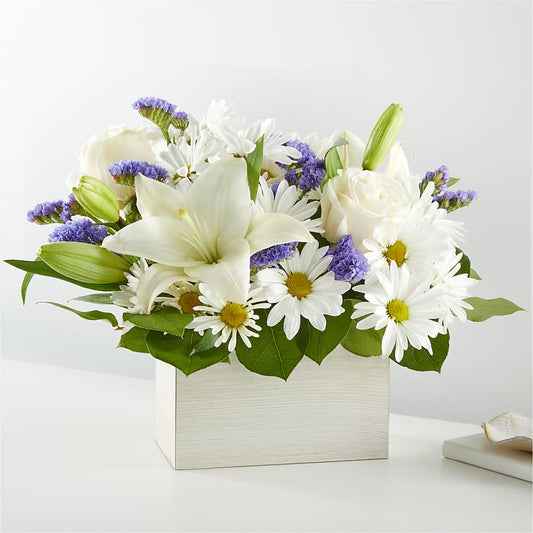 Beyond Blue Box Bouquet –  Natural Flowers Llc, Centreville VA