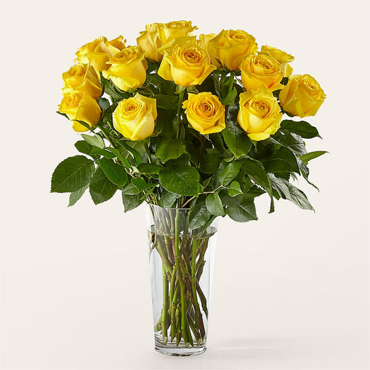 Long Stem Yellow Rose Bouquet –  Natural Flowers Llc, Centreville VA