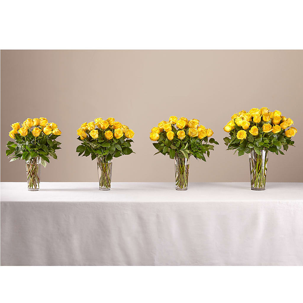 Long Stem Yellow Rose Bouquet –  Natural Flowers Llc, Centreville VA
