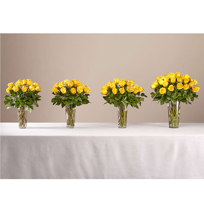 Long Stem Yellow Rose Bouquet –  Natural Flowers Llc, Centreville VA