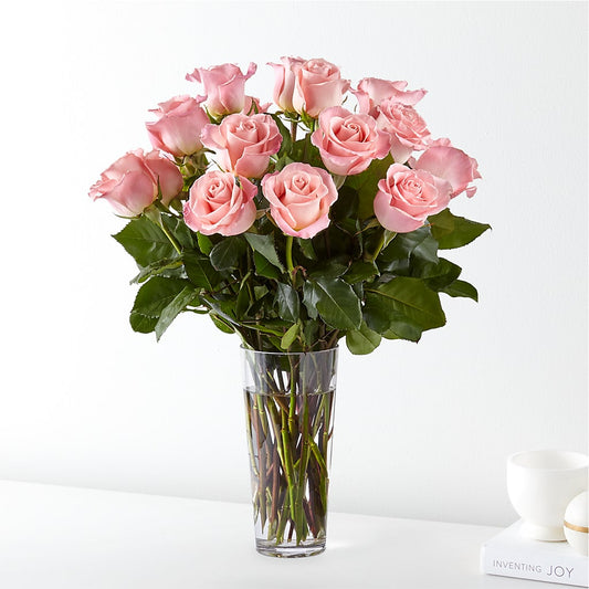 Long Stem Pink Rose Bouquet –  Natural Flowers Llc, Centreville VA