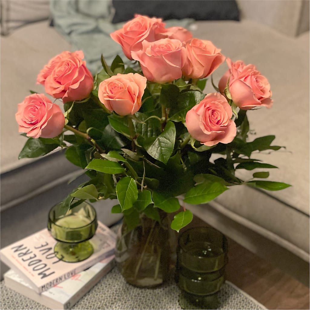 Long Stem Pink Rose Bouquet –  Natural Flowers Llc, Centreville VA