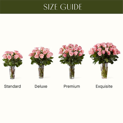Long Stem Pink Rose Bouquet –  Natural Flowers Llc, Centreville VA