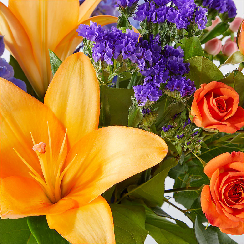 Radiant Citrus Bouquet –  Natural Flowers Llc, Centreville VA