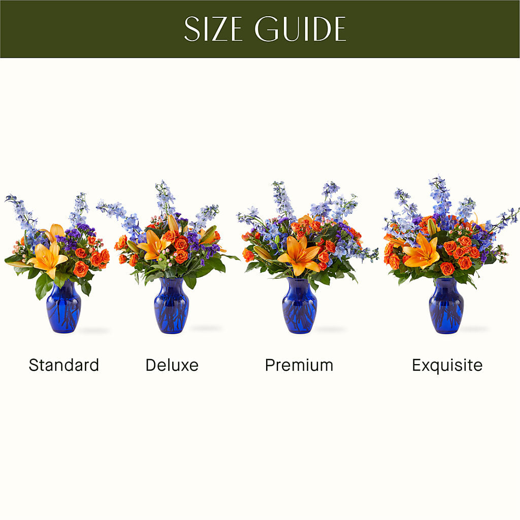 Radiant Citrus Bouquet –  Natural Flowers Llc, Centreville VA