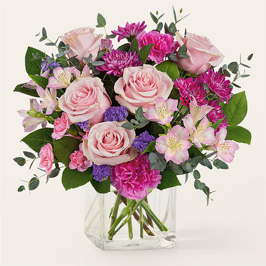 Rosy Radiance Bouquet –  Natural Flowers Llc, Centreville VA