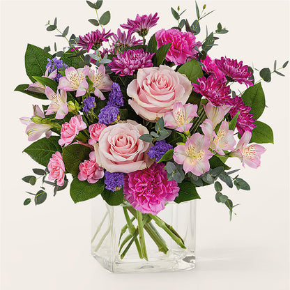 Rosy Radiance Bouquet –  Natural Flowers Llc, Centreville VA