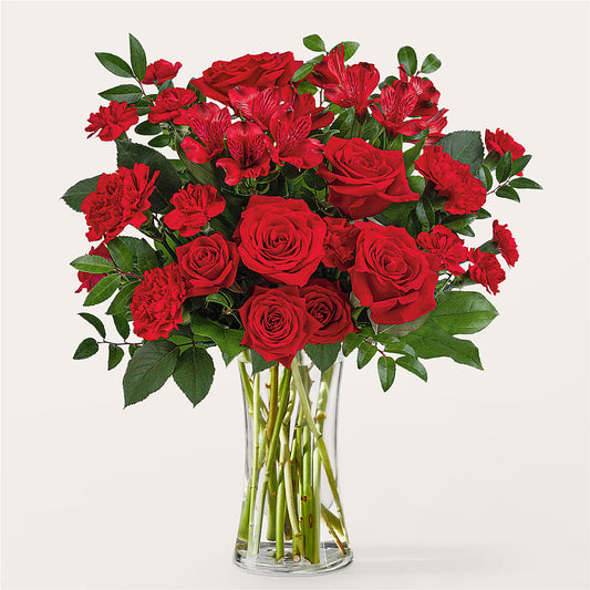 Brilliant Ruby Bouquet –  Natural Flowers Llc, Centreville VA