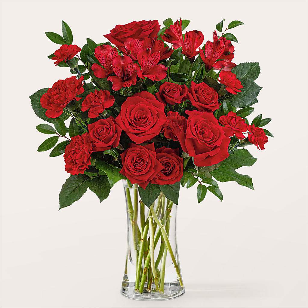 Brilliant Ruby Bouquet –  Natural Flowers Llc, Centreville VA