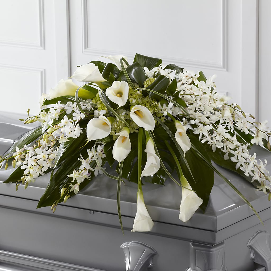 Angel Wings Casket Spray –  Natural Flowers Llc, Centreville VA