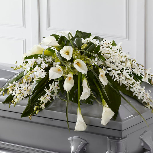 Angel Wings Casket Spray –  Natural Flowers Llc, Centreville VA