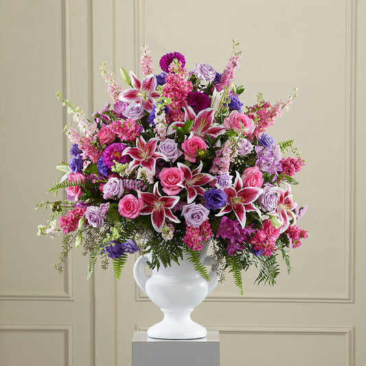Peaceful Tribute Arrangement –  Natural Flowers Llc, Centreville VA