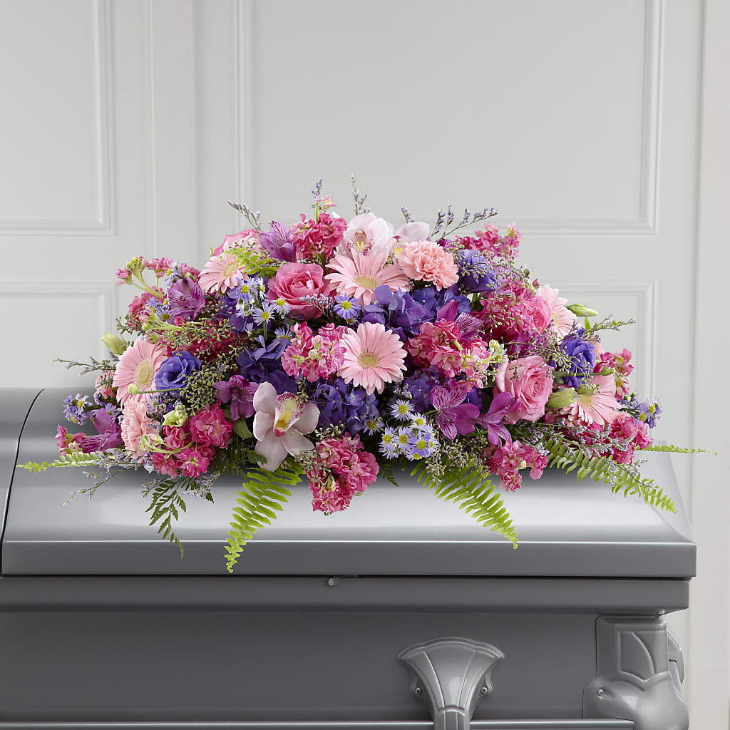 Glorious Garden Casket Spray –  Natural Flowers Llc, Centreville VA
