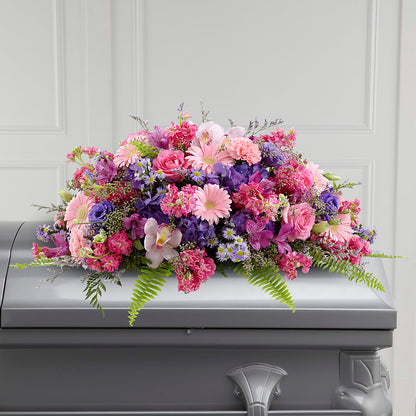 Glorious Garden Casket Spray –  Natural Flowers Llc, Centreville VA