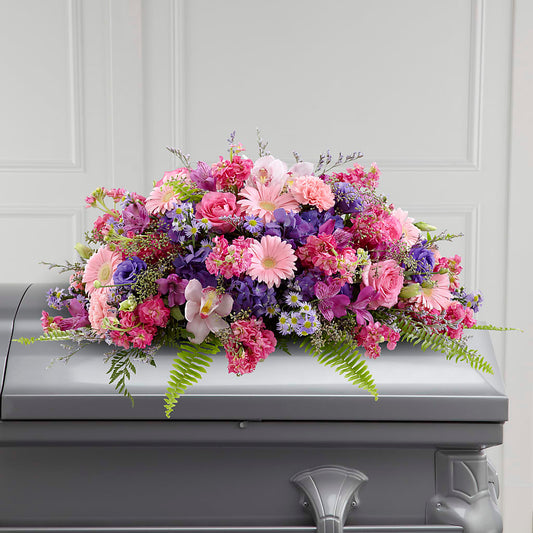 Glorious Garden Casket Spray –  Natural Flowers Llc, Centreville VA