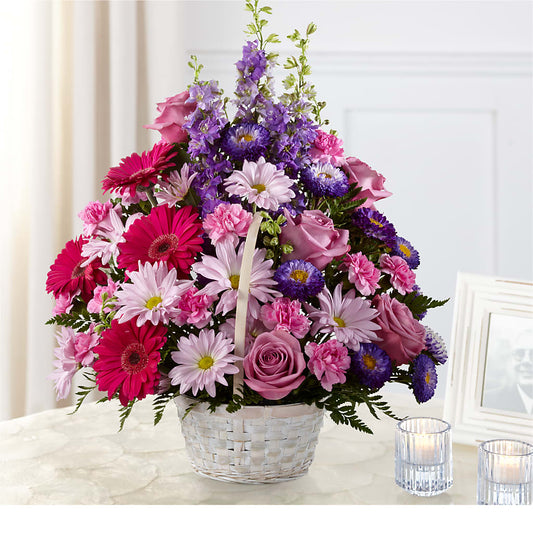 Pastel Peace Basket –  Natural Flowers Llc, Centreville VA