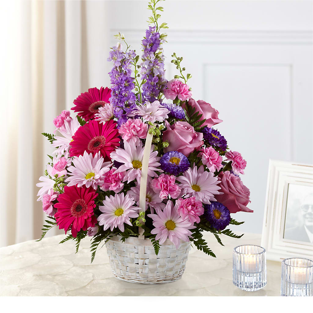 Pastel Peace Basket –  Natural Flowers Llc, Centreville VA