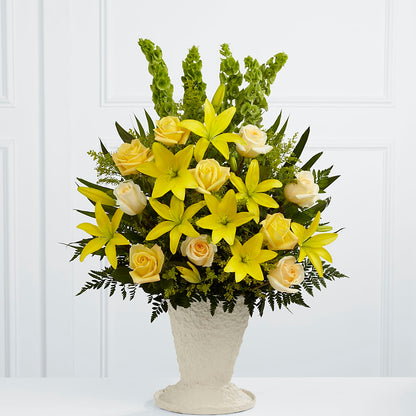 Golden Memories Arrangement –  Natural Flowers Llc, Centreville VA