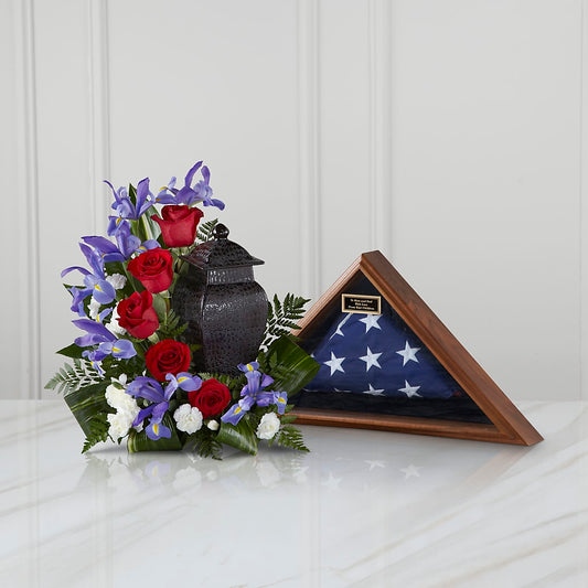 Patriotic Tribute Arrangement –  Natural Flowers Llc, Centreville VA