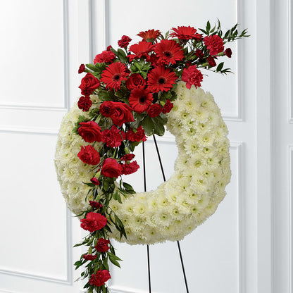 Graceful Tribute Wreath –  Natural Flowers Llc, Centreville VA