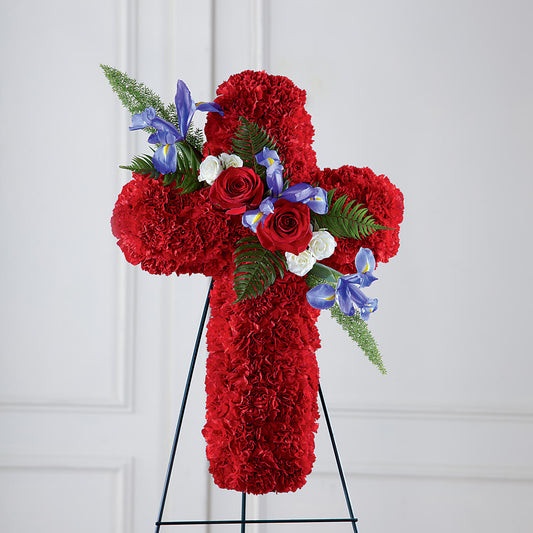Faithful Hero Floral Cross –  Natural Flowers Llc, Centreville VA
