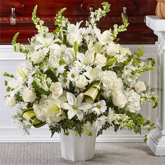 Thoughts of Tranquility Floor Basket –  Natural Flowers Llc, Centreville VA