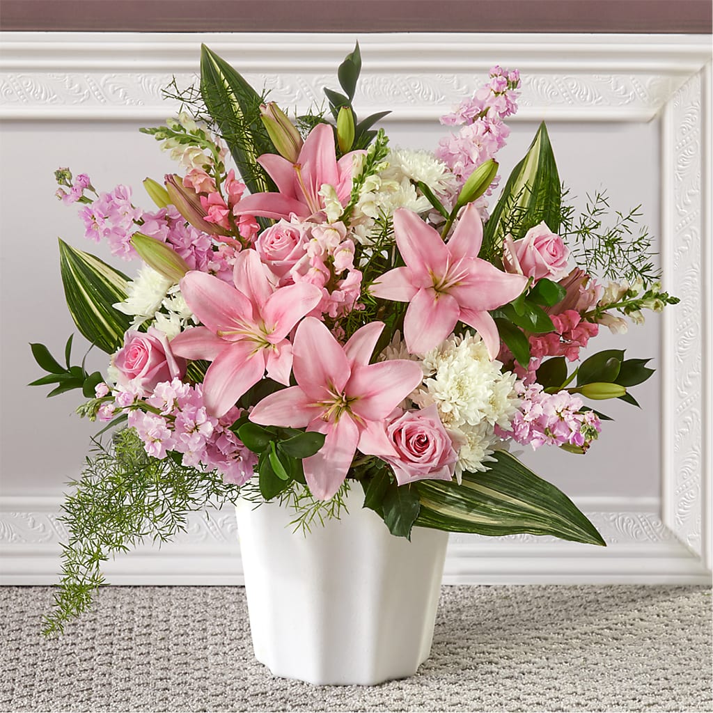 Simply Serene Floor Basket –  Natural Flowers Llc, Centreville VA