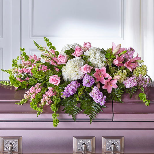 Life's Gratitude Casket Spray –  Natural Flowers Llc, Centreville VA