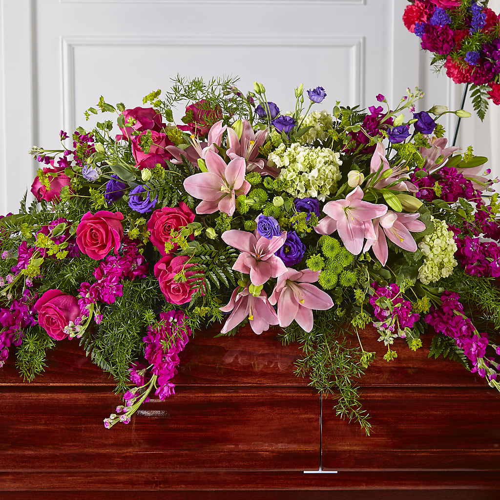 Radiant Tribute Casket Spray –  Natural Flowers Llc, Centreville VA
