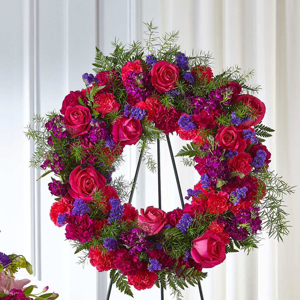 Calming Colors Wreath –  Natural Flowers Llc, Centreville VA