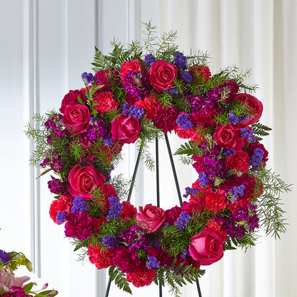 Calming Colors Wreath –  Natural Flowers Llc, Centreville VA
