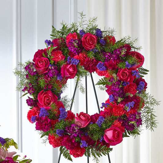 Calming Colors Wreath –  Natural Flowers Llc, Centreville VA