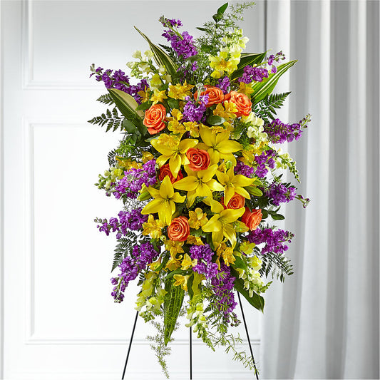 Thoughtful Prayers Standing Spray –  Natural Flowers Llc, Centreville VA