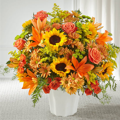 Harvest Thoughts Floor Basket –  Natural Flowers Llc, Centreville VA