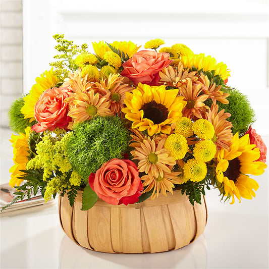 Harvest Sunflower Basket –  Natural Flowers Llc, Centreville VA