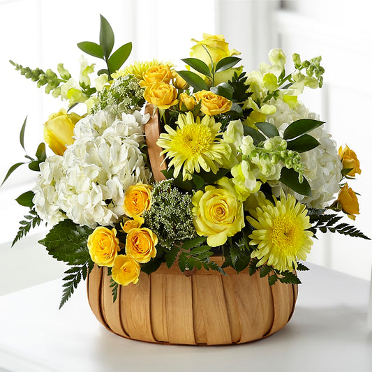 Rustic Remembrance Basket –  Natural Flowers Llc, Centreville VA