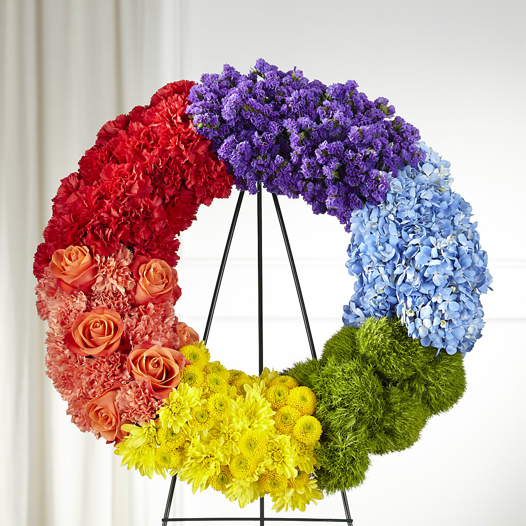 Circle of Love Wreath –  Natural Flowers Llc, Centreville VA