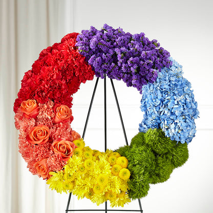 Circle of Love Wreath –  Natural Flowers Llc, Centreville VA