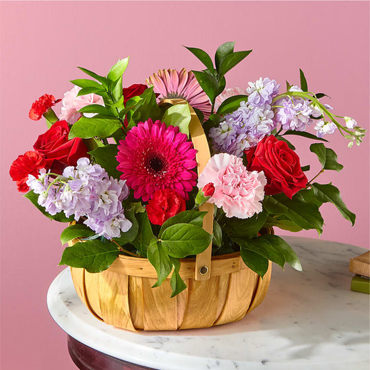 Pink Picnic Basket –  Natural Flowers Llc, Centreville VA