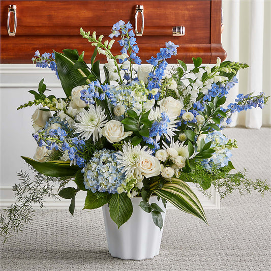 Everlasting Memories Floor Basket –  Natural Flowers Llc, Centreville VA