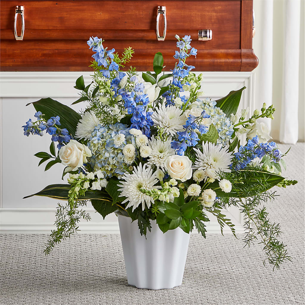 Everlasting Memories Floor Basket –  Natural Flowers Llc, Centreville VA