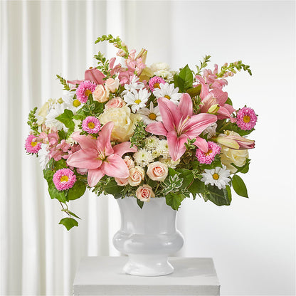 Empathetic Blooms Urn Arrangement –  Natural Flowers Llc, Centreville VA