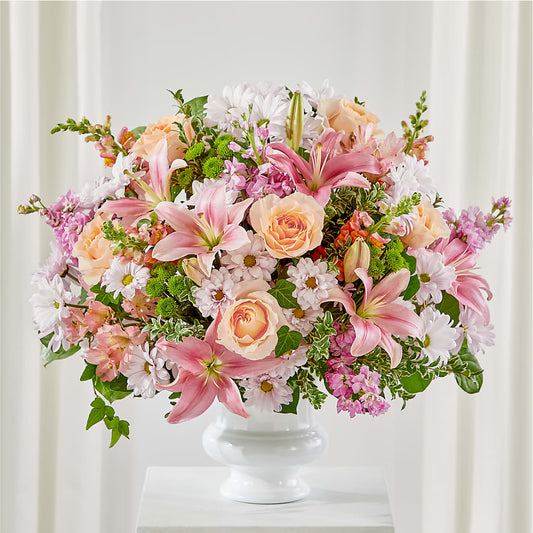 Heartfelt Gesture Urn Arrangement –  Natural Flowers Llc, Centreville VA