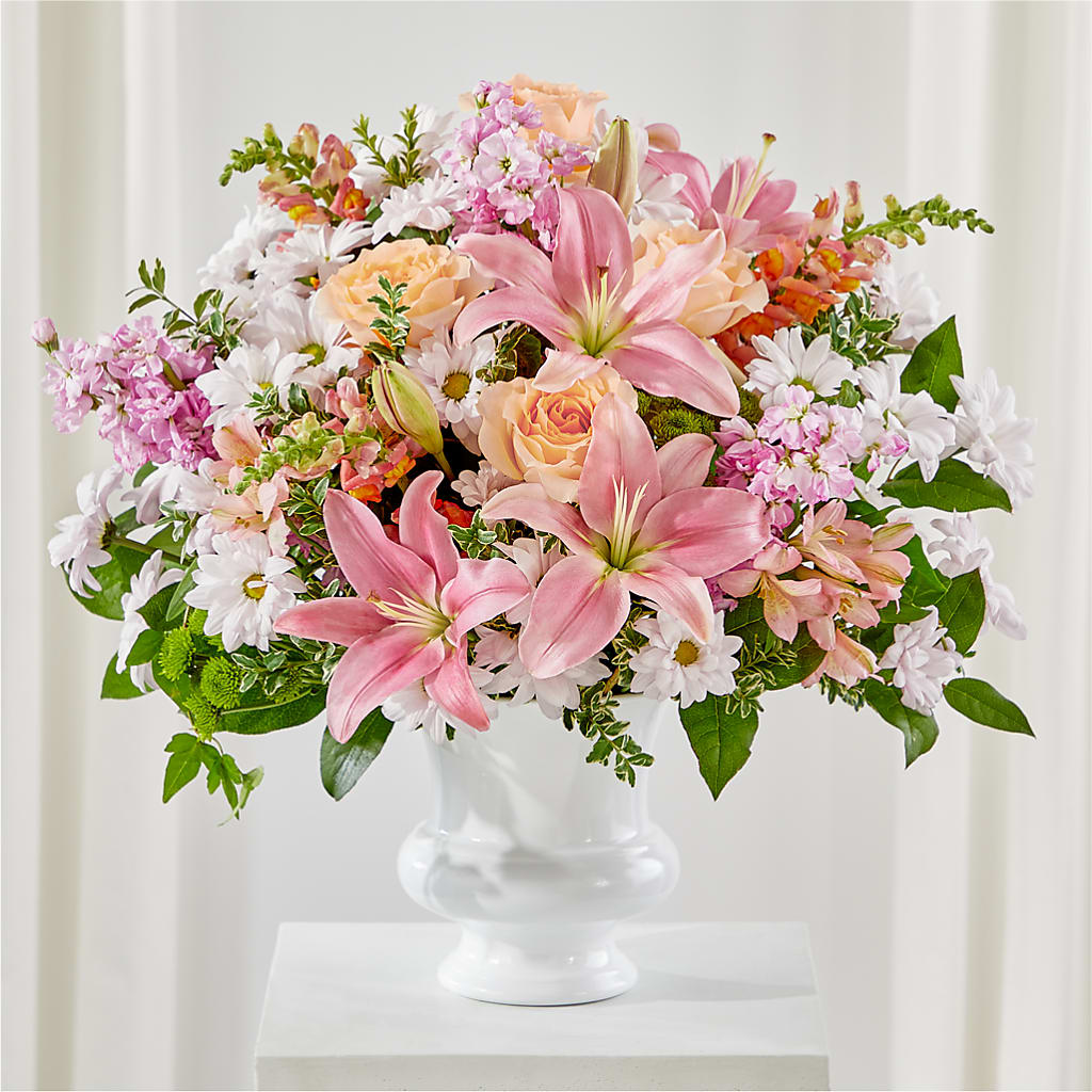 Heartfelt Gesture Urn Arrangement –  Natural Flowers Llc, Centreville VA